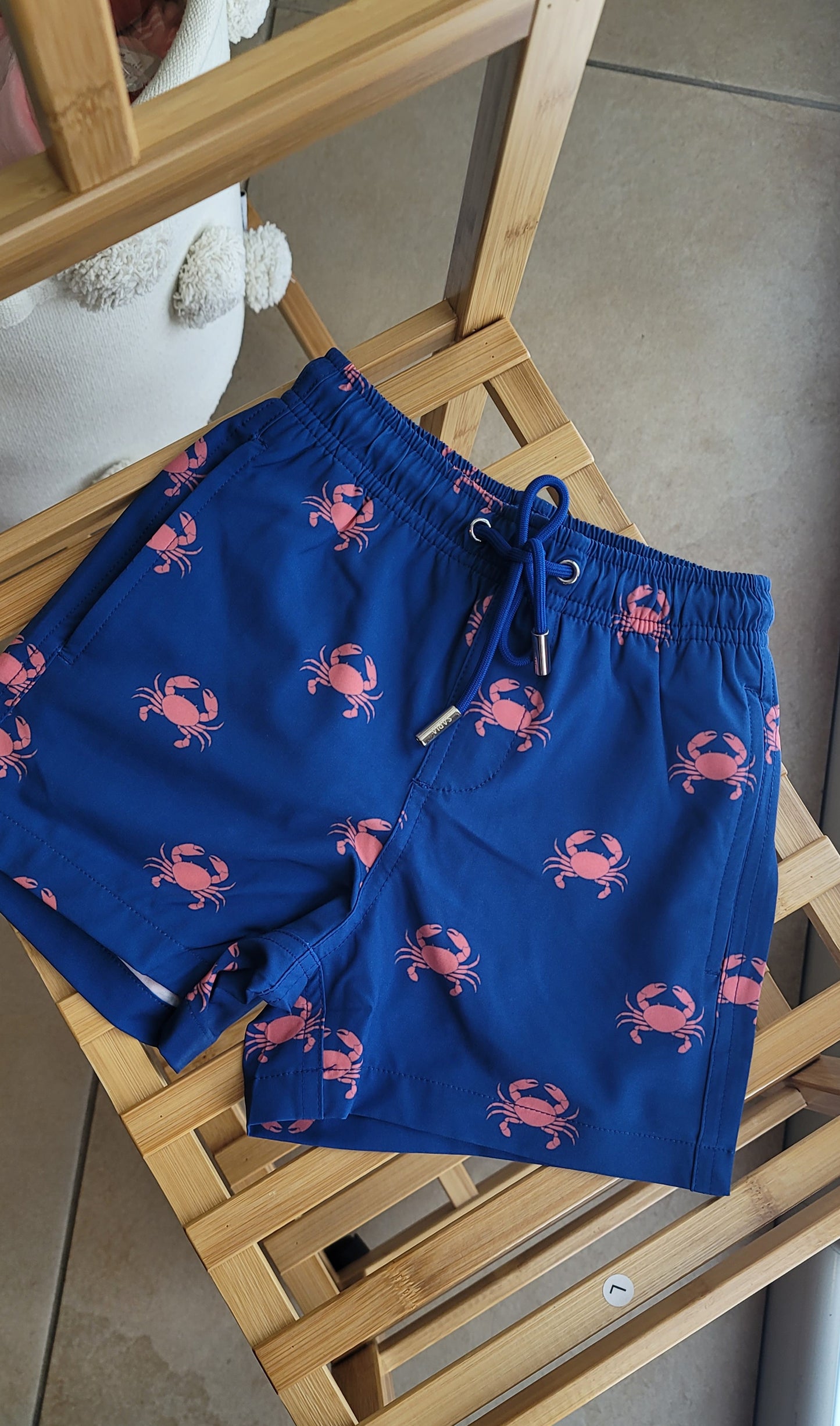 Portofino Orange Crabs swim shorts