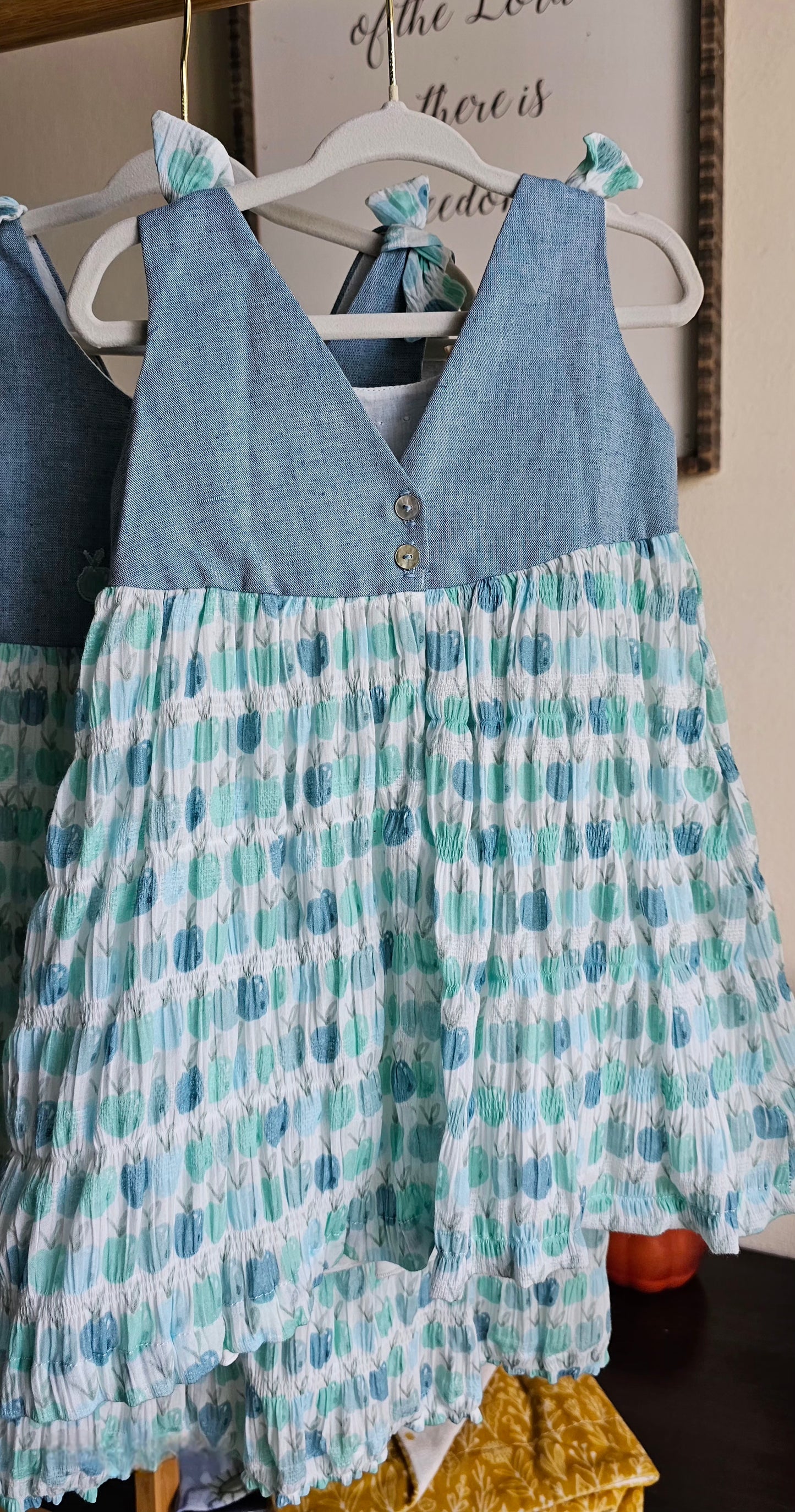 Vestido Tela Manzanas (toddler)