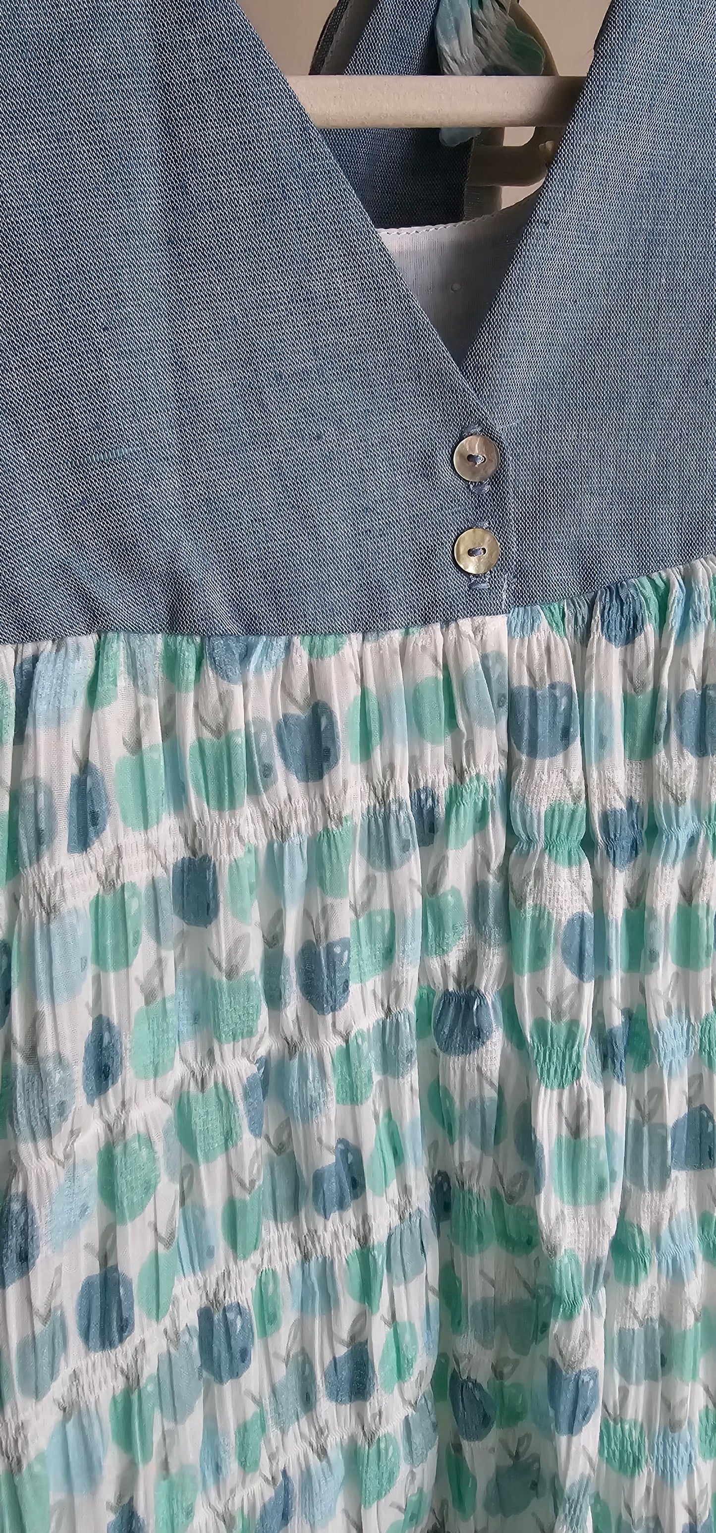 Vestido Tela Manzanas