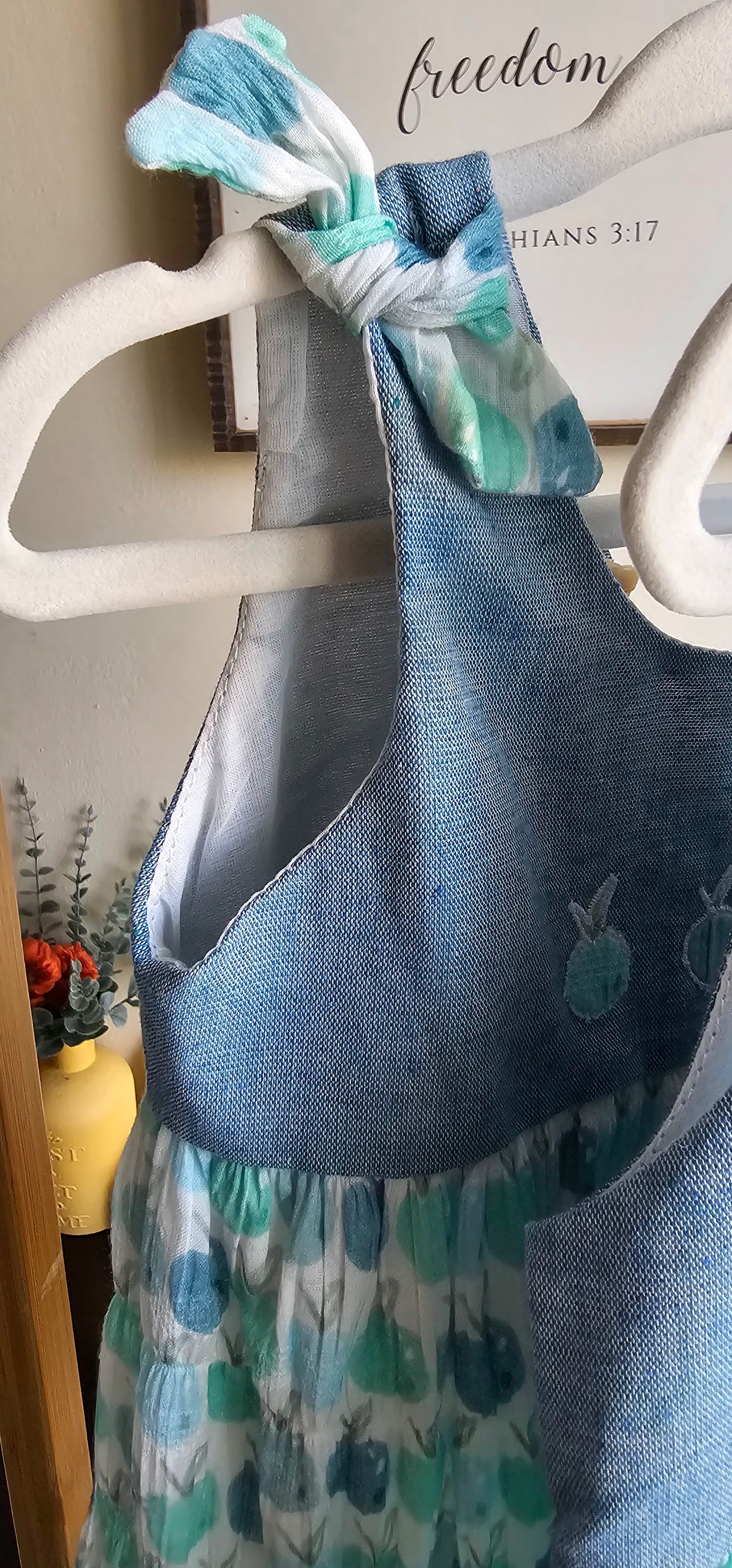Vestido Tela Manzanas