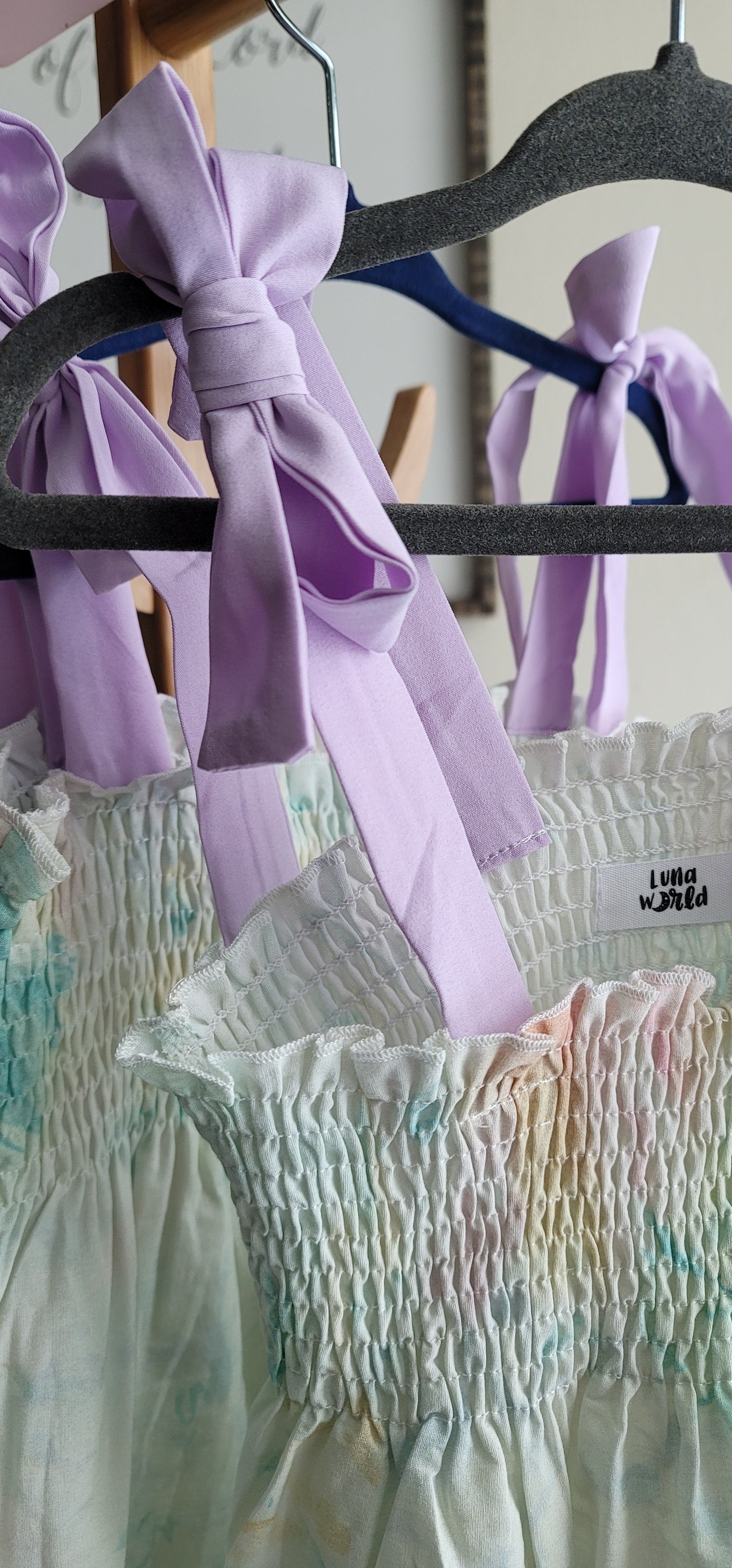 Lilac pastel baby girl romper