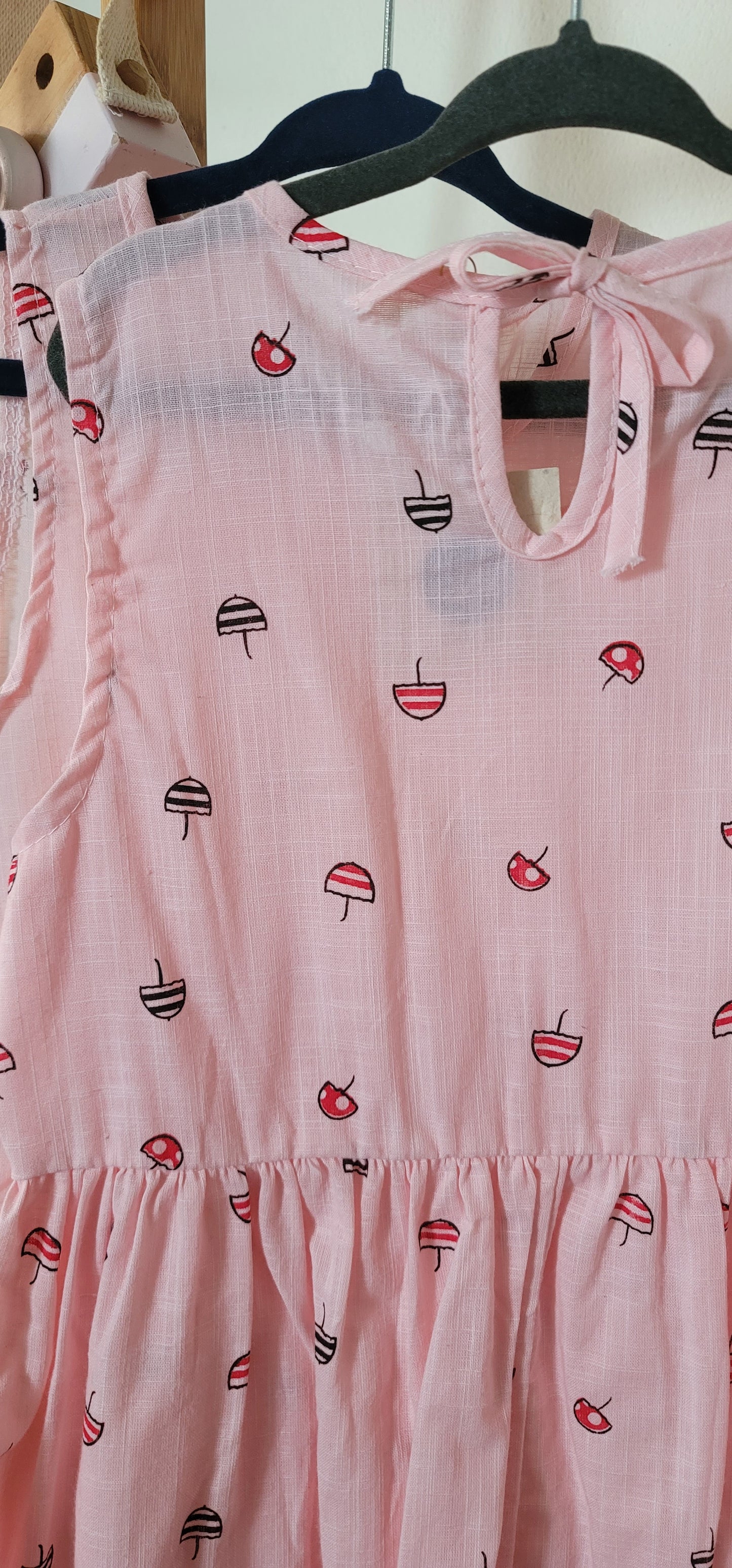 Little umbrellas pink dress