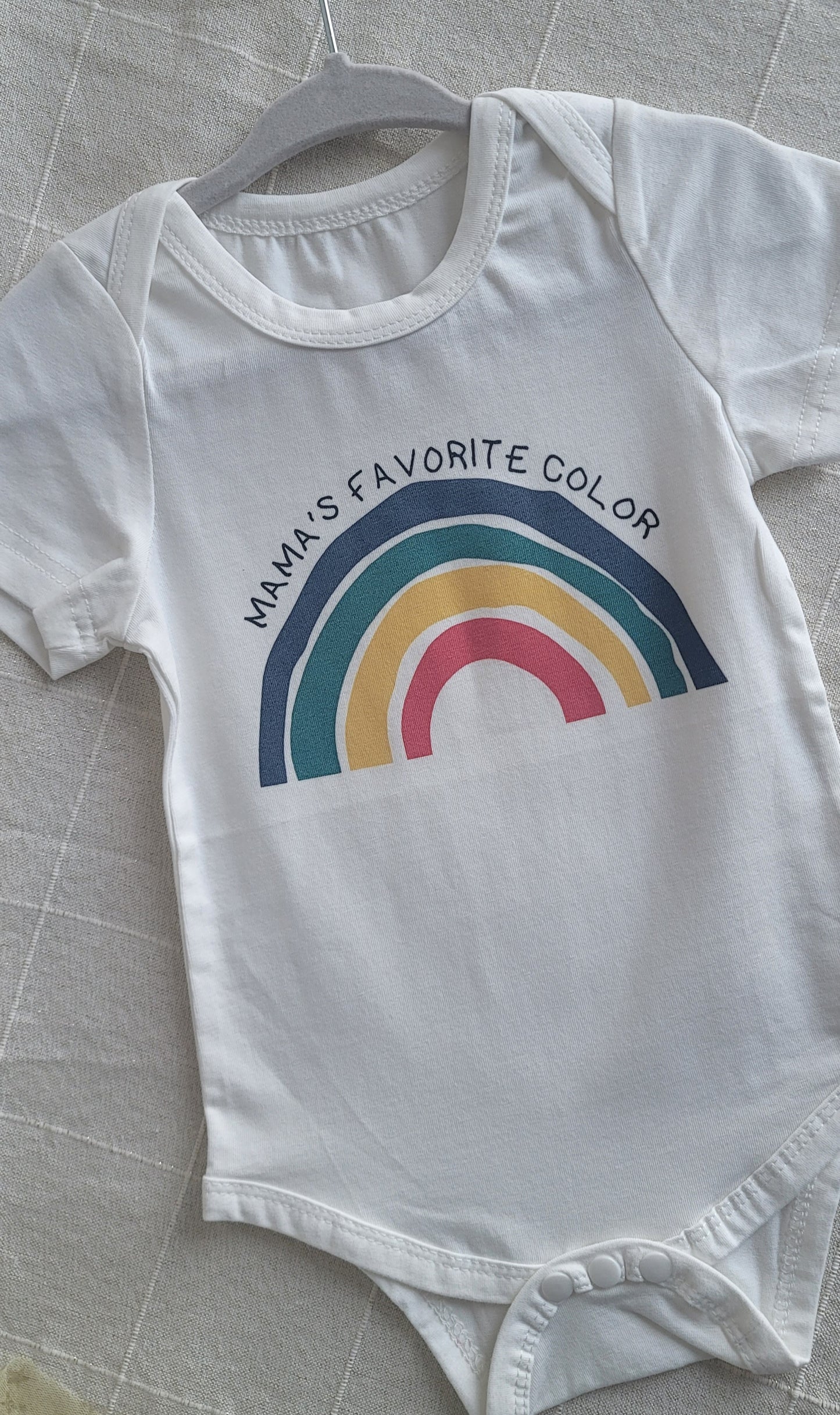 Mama's favorite color baby romper