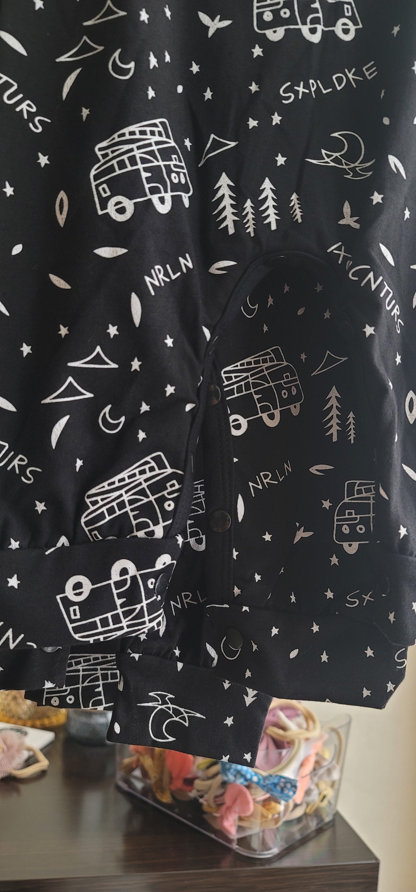 Baby boy black romper