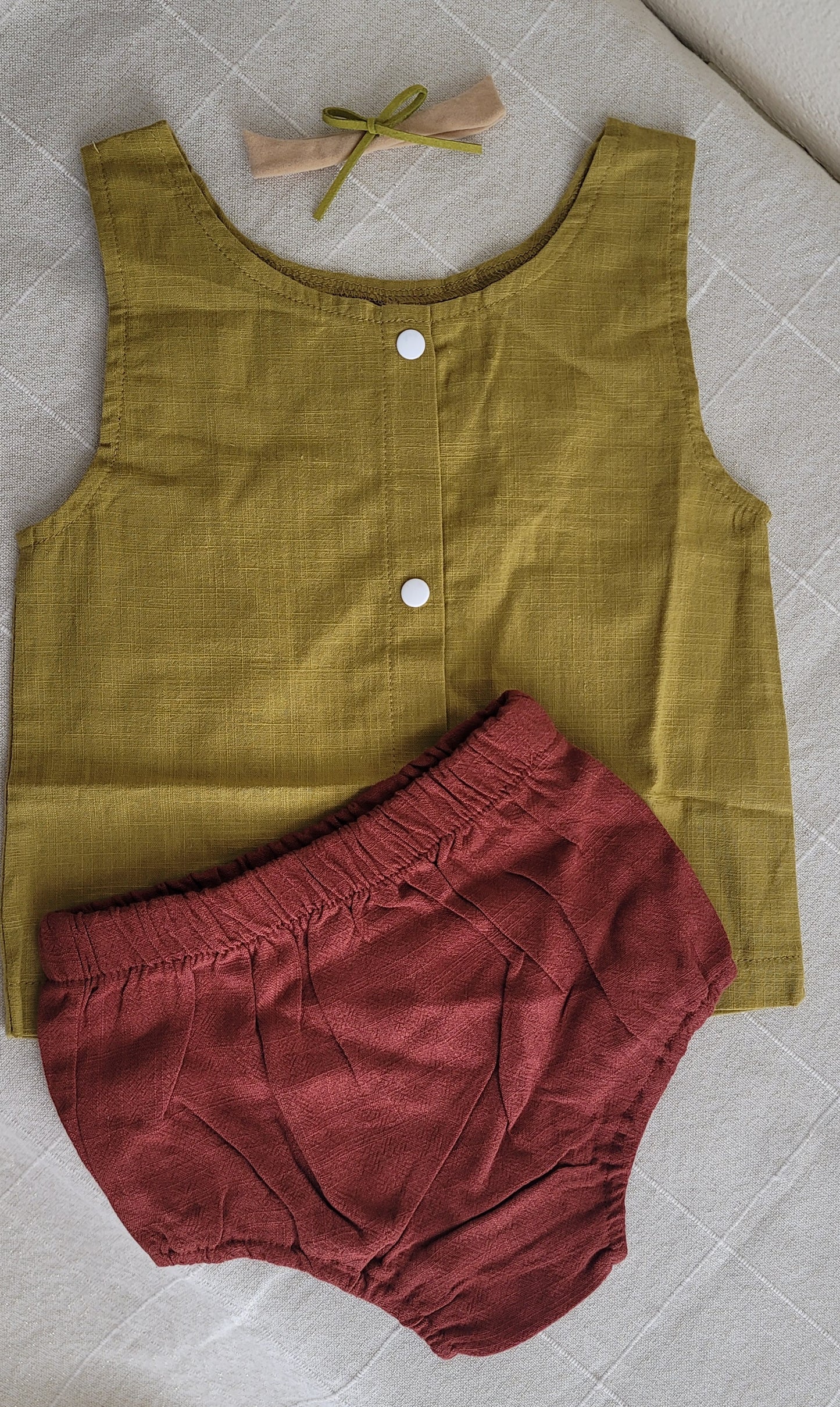 Linen baby set
