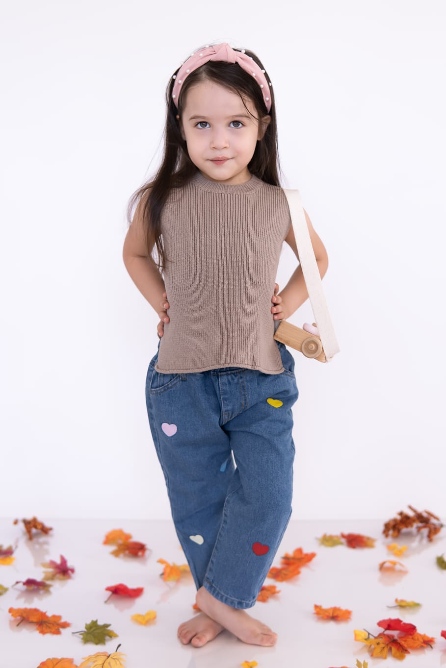 Korean knit infant vest.