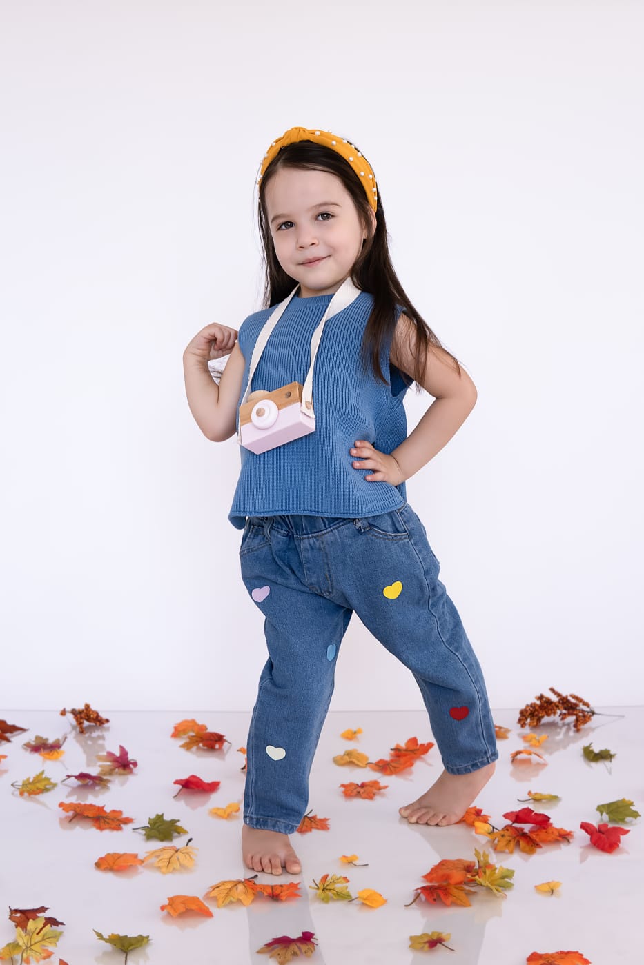 Korean knit infant vest.