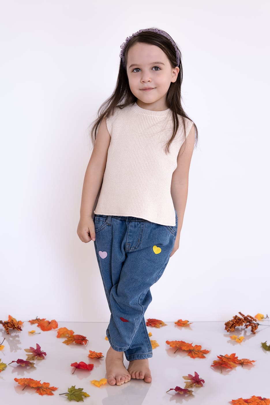 Korean knit infant vest.