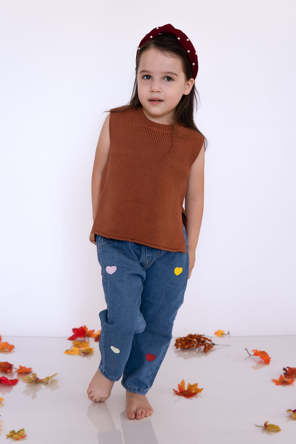 Korean knit infant vest.