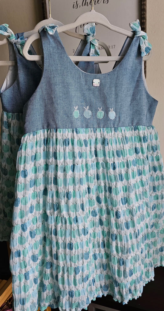 Vestido Tela Manzanas