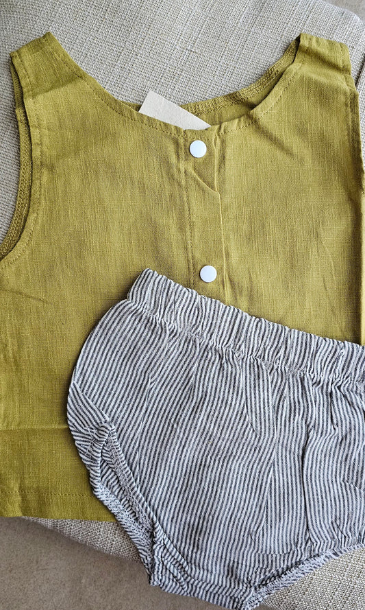 Linen baby set