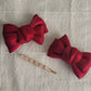 Christmas red bows