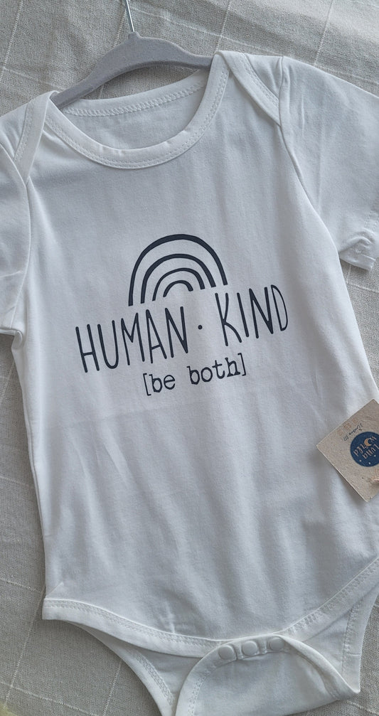 Human kind baby romper