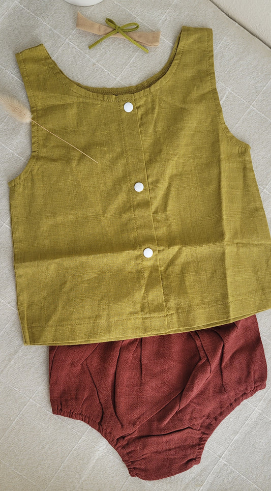 Linen baby set