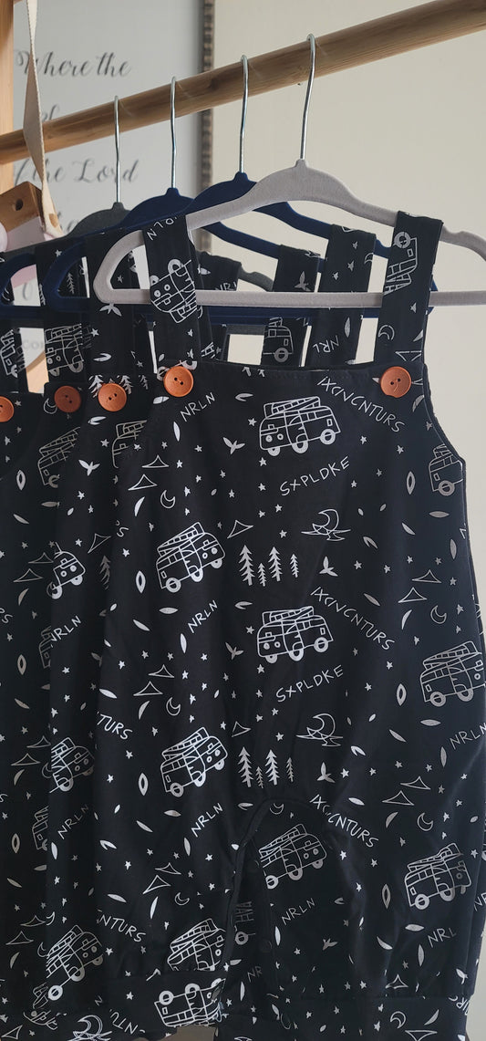 Baby boy black romper