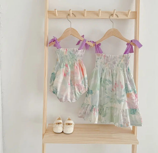 Lilac pastel girl dress