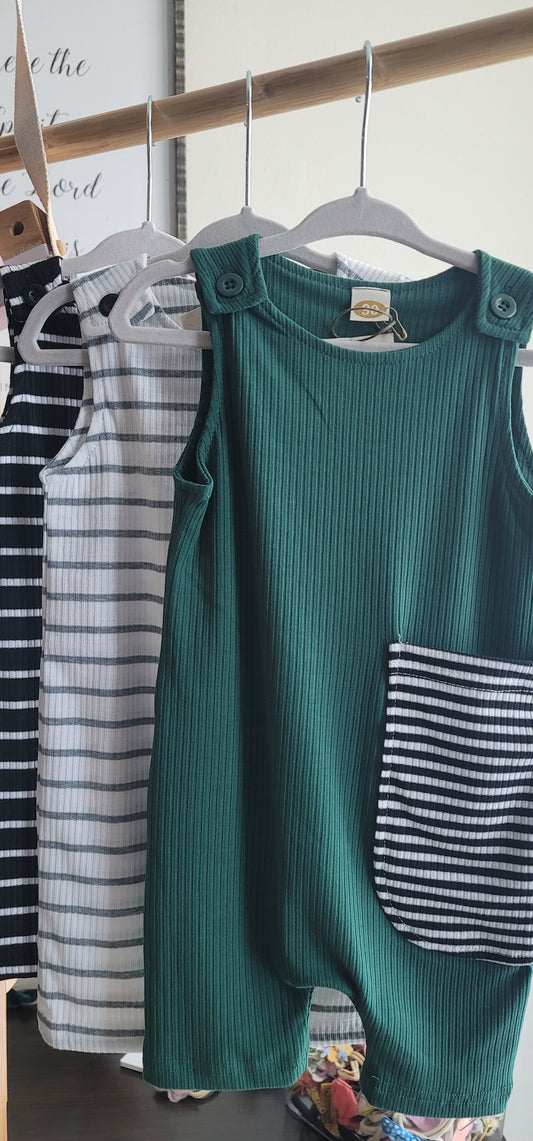 Green romper for boys